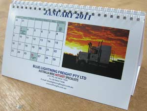 Free-standing calendar