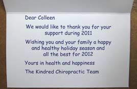 Personlised Christmas card