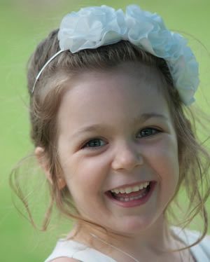 Mounted photo flowergirl