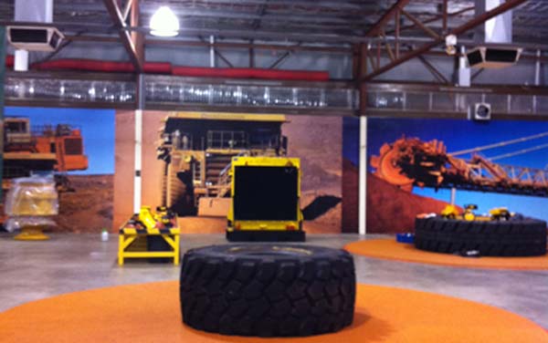 wallpaper in an exhibition hall